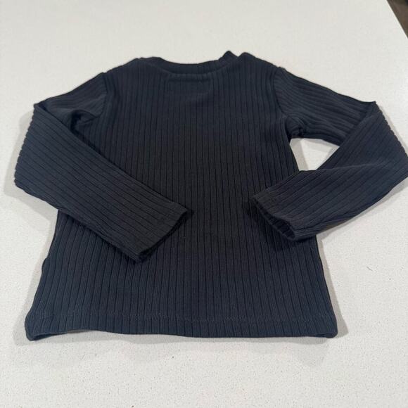 Zara Toddler Girl 4T Black Long Sleeve Shirt - Picture 4 of 4